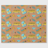 Eerste klas school naadloos inpakpapier (Vlak)