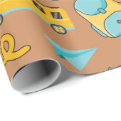 Eerste klas school naadloos inpakpapier (Rol Hoek)