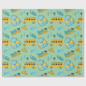 Eerste klas school naadloos inpakpapier (Vlak)