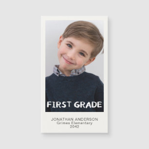 Eerste klas schooljaar foto Keepsake magneet