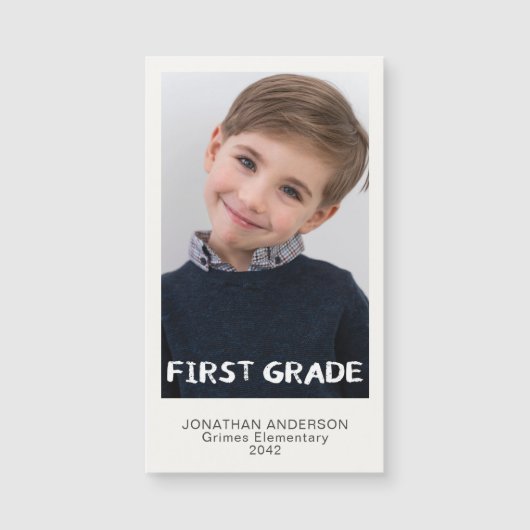 Eerste klas schooljaar foto Keepsake magneet (Voorkant)