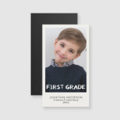 Eerste klas schooljaar foto Keepsake magneet (Voorkant / Achterkant)