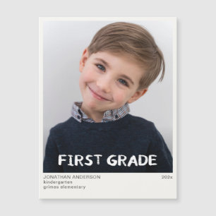Eerste klas schooljaar foto Keepsake magneet