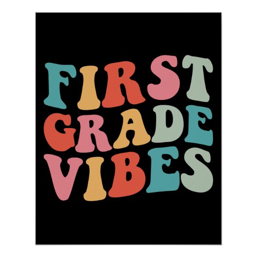 Eerste Klas Sfeer Retro Groovy Perfect Poster (Voorkant)