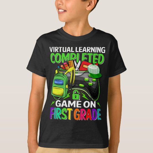 Eerste klas spel terug naar school T-shirt (Voorkant)