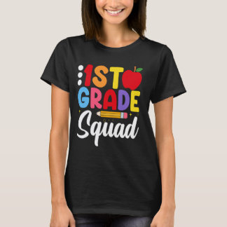 Eerste klas squad leerkrachten kinderen 1e leerjaa t-shirt