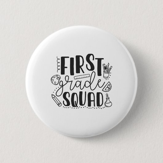 Eerste klas squad leraar  ronde button 5,7 cm (Voorkant)