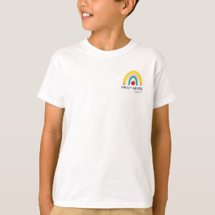 Eerste KLAS Squad Regenboog leraar school T-shirt