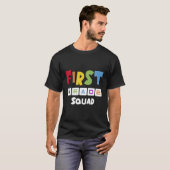 Eerste klas team 1e klas leraar t-shirt (Voorkant volledig)