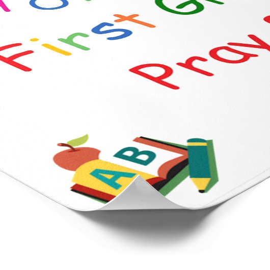 Eerste klas teken poster (Hoek)