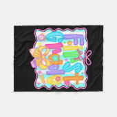 Eerste klas terug naar school 1e klas Coquette The Fleece Deken (Voorkant (Horizontaal))