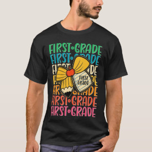 Eerste klas terug naar school Coquete potlood koe T-shirt