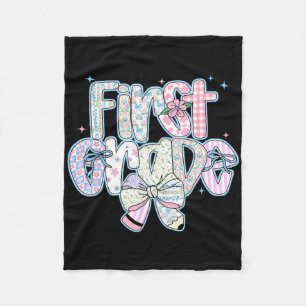 Eerste klas terug naar school Coquette Preppy Penc Fleece Deken