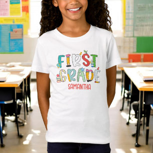 Eerste klas Terug naar School gepersonaliseerd T-shirt