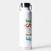 Eerste klas Terug naar School gepersonaliseerd Waterfles (Voorkant)