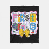 Eerste klas terug naar school Schattigee letters Fleece Deken (Voorkant)