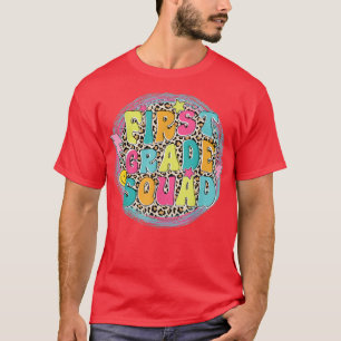 Eerste klas terug naar school schoolmeisje t-shirt