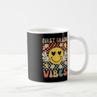 Eerste klas Vibes 1e klas Retro Docent 1e dag Koffiemok