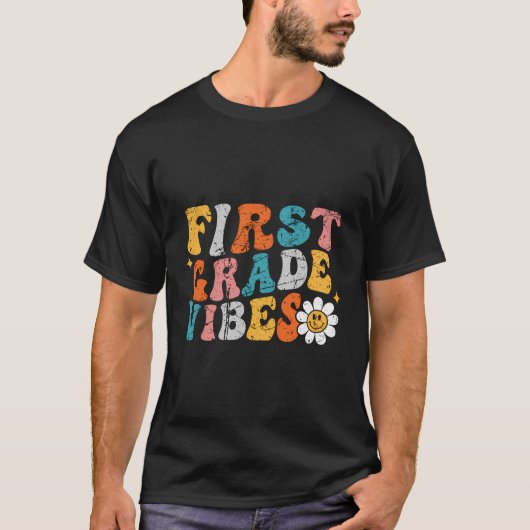 Eerste klas Vibes terug-naar-school academische le T-shirt (Voorkant)