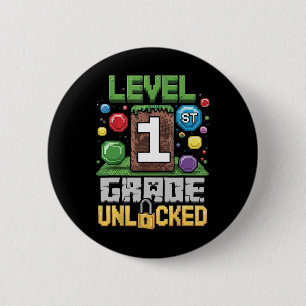 Eerste klas vrijgespeeld videogame eerste dag teru ronde button 5,7 cm