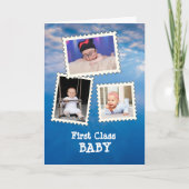 Eerste klasse BABY Beste Baby ooit 3 aangepaste fo Kaart (Voorkant)