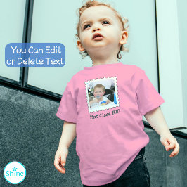 EERSTE KLASSE KIND Creëer Uw eigen Schattigee foto Kinder Shirts