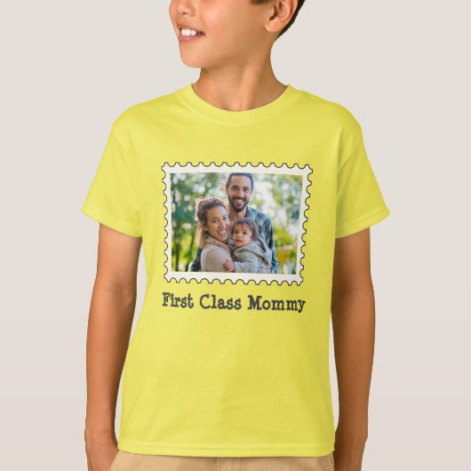 Eerste klasse mama beste aangepaste horizontale fo t-shirt (Voorkant)