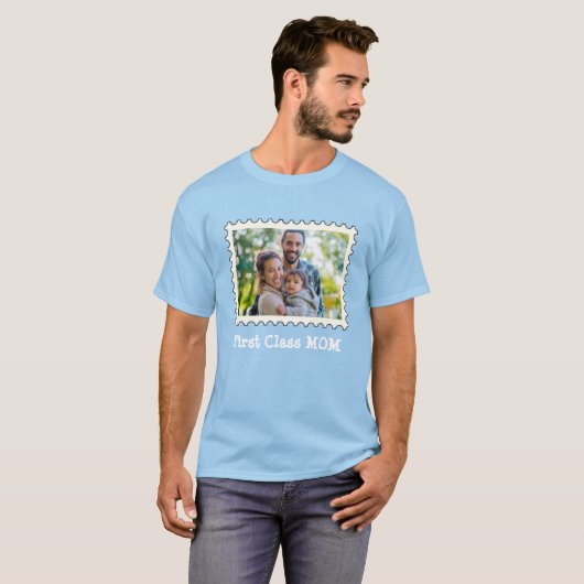 EERSTE KLASSE MOM Beste aangepaste horizontale fot T-shirt (Voorkant volledig)