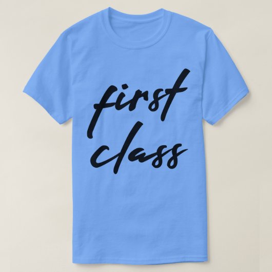 Eerste klasse t-shirt (Design voorkant)