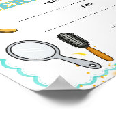 Eerste knipbewijs certificaat bewerkbaar poster (Hoek)