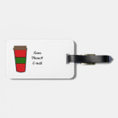 Eerste koffie bagagelabel (Achterkant horizontaal)