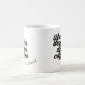 eerste koffie, gepersonaliseerd koffiemok (Center)