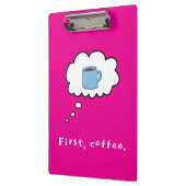 Eerste koffie magenta klembord (Links)