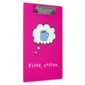 Eerste koffie magenta klembord (Rechts)