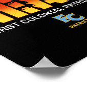 Eerste koloniale patriotten Logo brengen we de Hea Poster (Hoek)