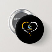 Eerste koloniale patriotten Logo Half Heart Slogan Ronde Button 5,7 Cm (Voorkant /achterkant)