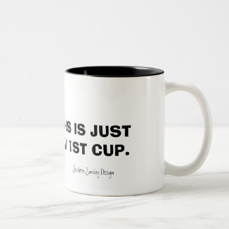"Eerste kop" tweekleurige koffiemok