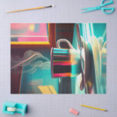 Eerste kopje koffie, glanzende dinerkoffie tissuepapier (Craft)