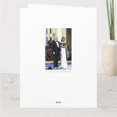 Eerste koppel Donald en Melania Trump Kaart (Achterkant)