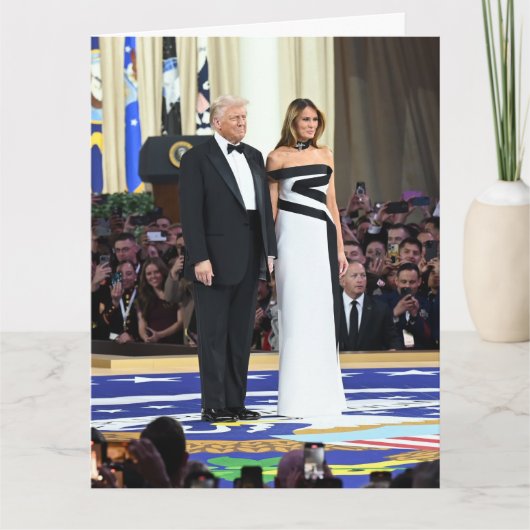 Eerste koppel Donald en Melania Trump Kaart (Voorkant)
