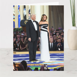 Eerste koppel Donald en Melania Trump Kaart