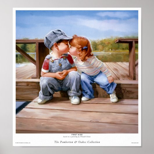 Eerste kus afdrukken poster (Voorkant)