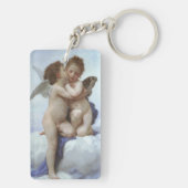 Eerste kus door Bouguereau, Oude victoriaanse enge Sleutelhanger (achterkant)