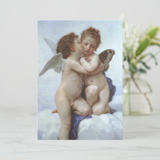 Eerste kus door Bouguereau,  Victoriaans Angels (Staand voorkant)