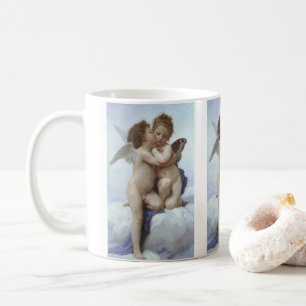 Eerste kus door Bouguereau,  Victoriaans Angels Koffiemok