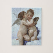 Eerste kus door Bouguereau,  Victoriaans Angels Legpuzzel (Verticaal)
