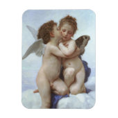 Eerste kus door Bouguereau,  Victoriaans Angels Magneet (Verticaal)