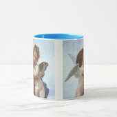 Eerste kus door Bouguereau,  Victoriaans Angels Mok (Midden)