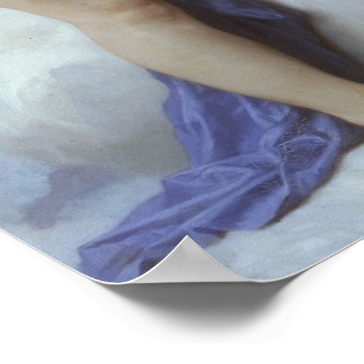 Eerste kus door Bouguereau,  Victoriaans Angels Poster (Hoek)