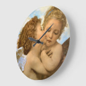 Eerste Kus (engel detail) door Bouguereau Grote Klok (Hoek)